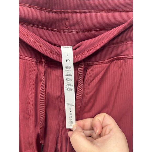 Lululemon dance studio pink chianti Drawstring Joggers Size 6 - Picture 4 of 10